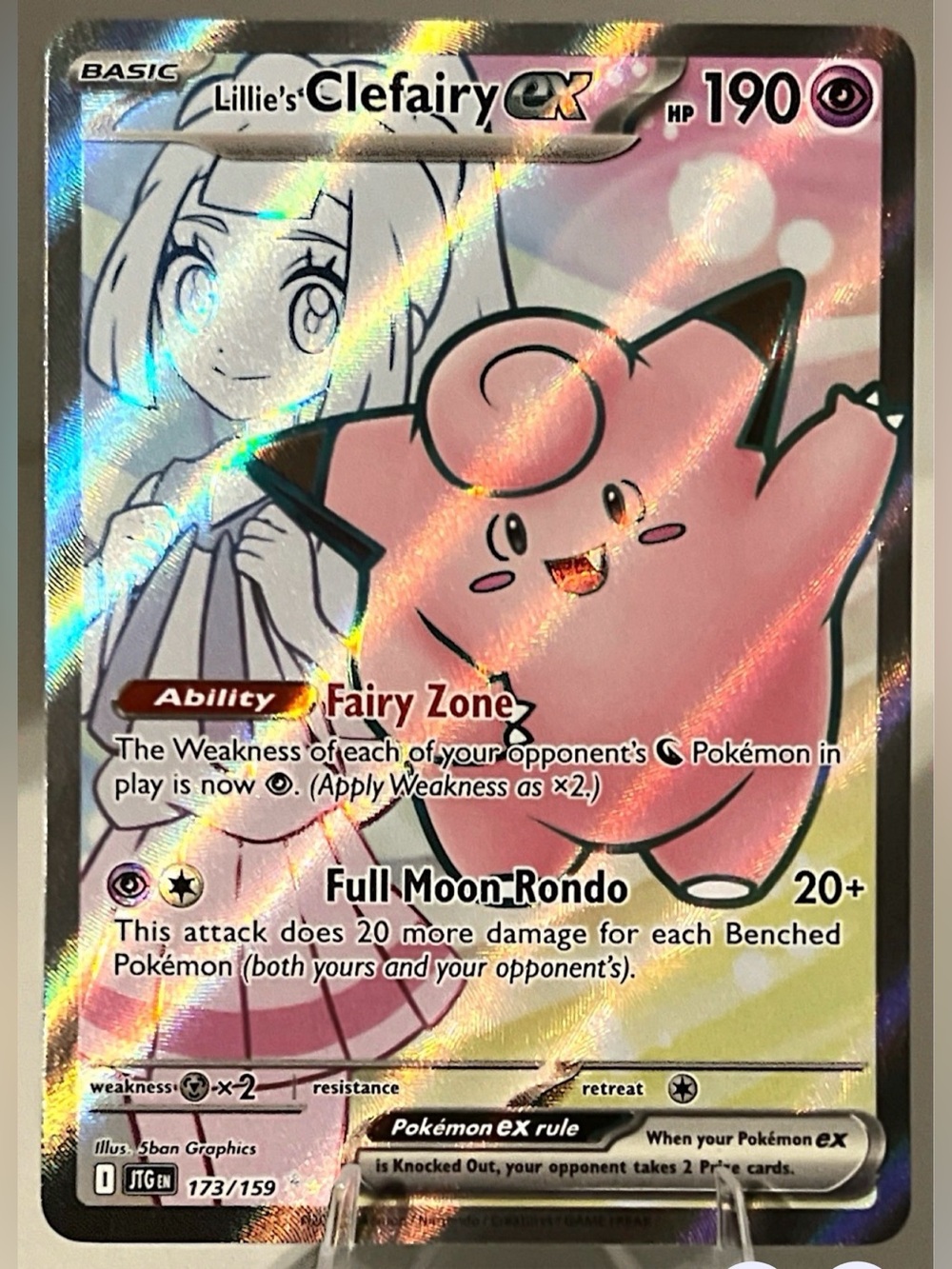 Pokémon TCG: Journey Together - LILLIE’S CLEFAIRY EX 173/159 NM